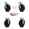 Service Caster 8 Inch Polyolefin Caster Set with Ball Bearings 2 Swivel Lock 2 Rigid SCC SCC-30CS820-POB-BSL-2-R-2 - alternate 3